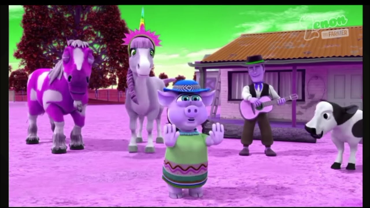 The Pig dances and says Oink oink oink, I-A-I-A-O//Sponsored by Gamavision Csupo effects 