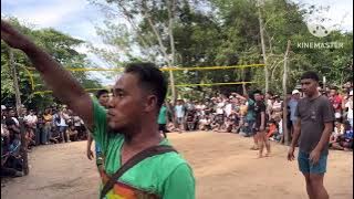 VOLLEYBALL PLAY TANJUNG ARU SINGLE KILL BLOCK ANRIE VS BALTAZAR
