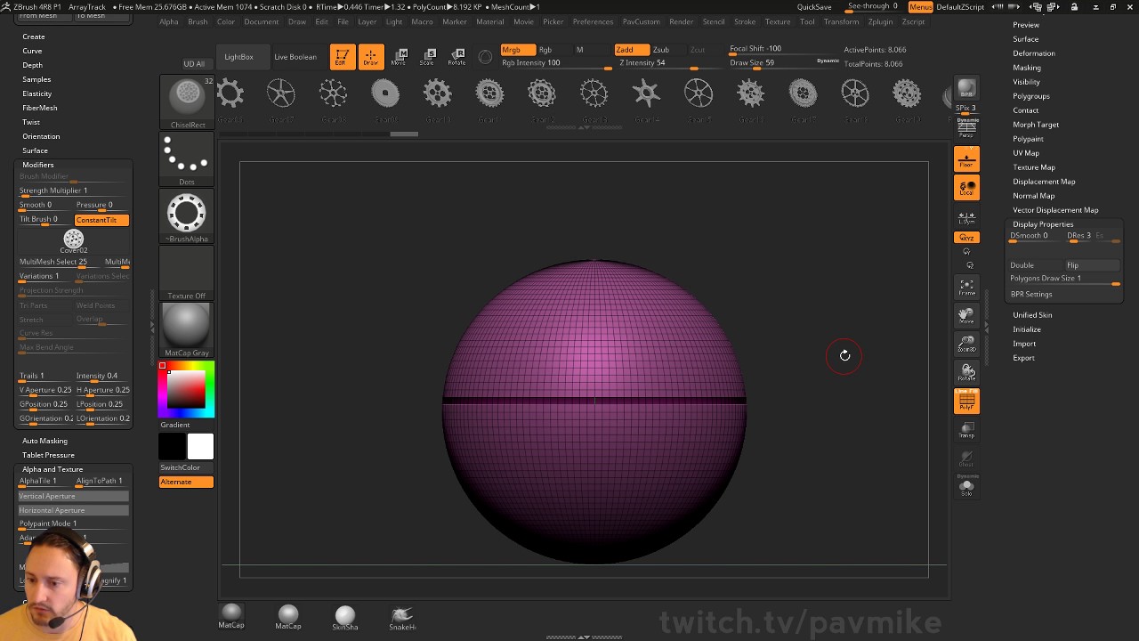 fixing small parts of bad geometry zbrush