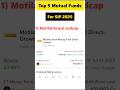 Top 5 SIP Plan For 2025 | SIP Investment Plan #sip #stockmarket #shorts