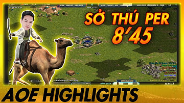 Chim Sẻ cầm PER TỎA SÁNG giữa BÁT ĐẠI CAO THỦ của làng AoE Việt | AoE Highlights