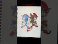 Sonic and Shadow drawing part 2