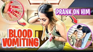 BLOOD VOMETING PRANK ON HIM || 😢 screenshot 2
