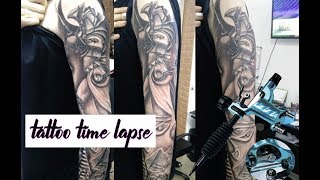 tattoo time lapse _ the best Egyptian Tattoos sleve Profile