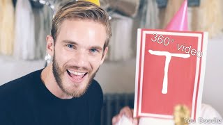 Congratulations by PewDiePie but its a 360 video