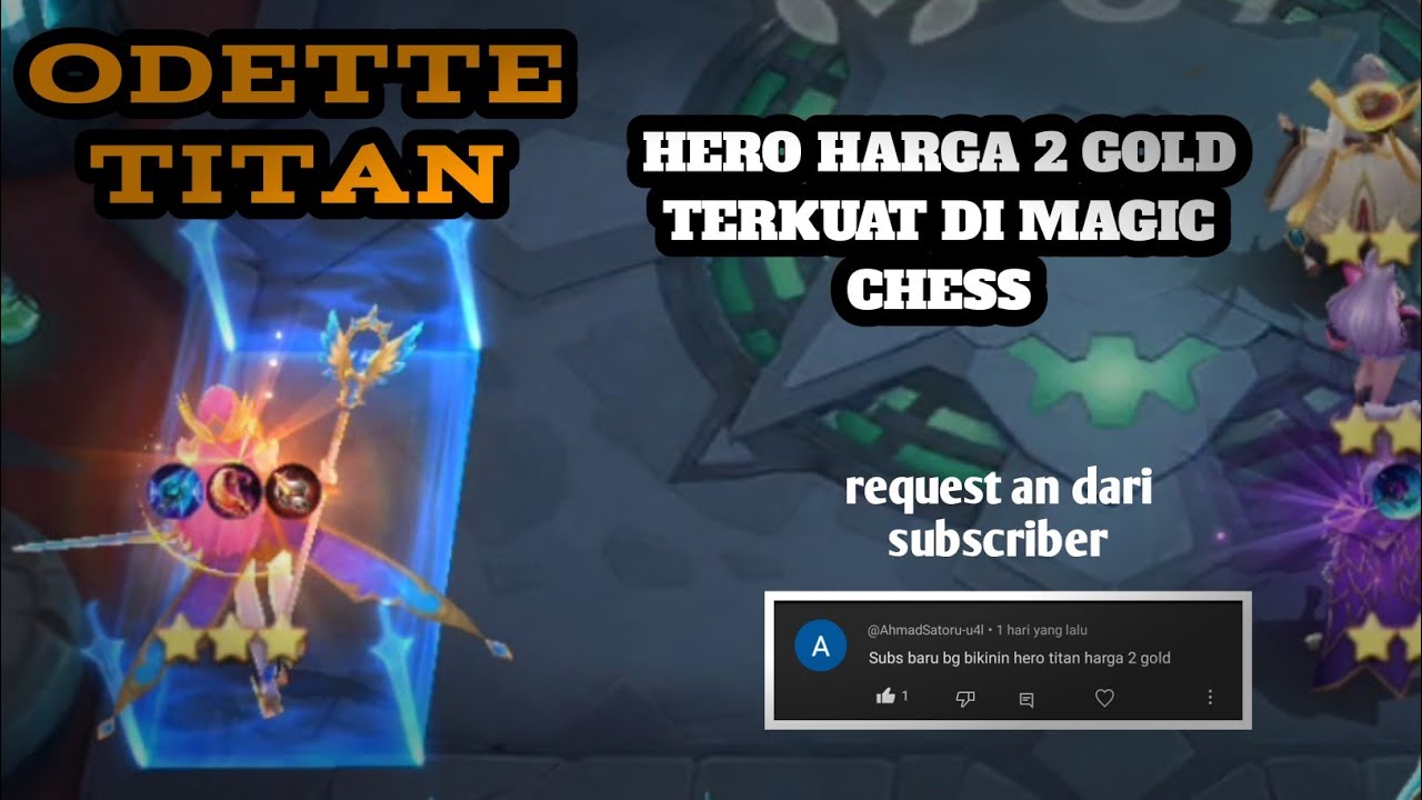 HERO LEGEND GA ADA APA APA NYA LAWAN ODETTE ELEMENTALIST + TITAN!!! || MAGIC CHESS MLBB