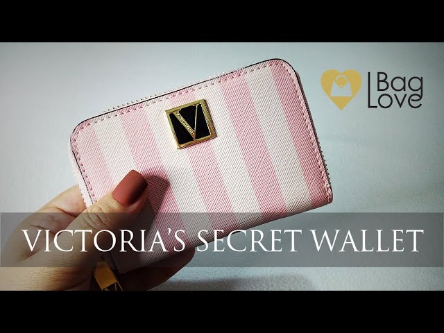 Victoria's Secret, Bags, New Vs Signature Stripe Zip Wallet