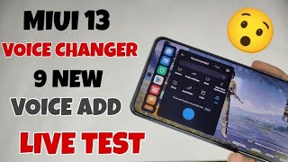 MIUI 13 ? 9 New Voices On Voice Changer - Miui 13 Features