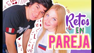 🔥 RETOS DE PAREJA SUPER GRACIOSOS ❤️PERUANO+RUSA❤️ QUIEN VA A GANAR ?