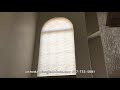 Motorized Arch Honeycomb Blinds | Remote Control Arch Blind | Arched Window Blind That Raise / Lower