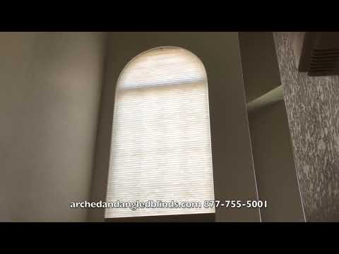 motorized-arch-honeycomb-blinds-|-remote-control-arch-blind-|-arched-window-blind-that-raise-/-lower