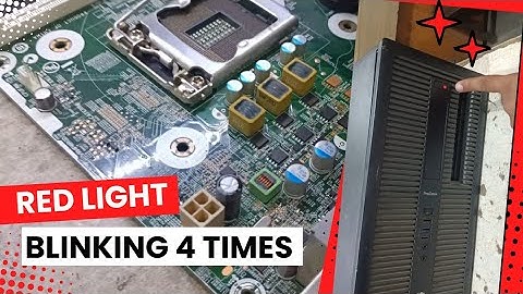 Hp Prodesk 600 G1 Tower Red Light Blinking 4 Times No Display - hp pc red light blinking 4 times fix