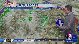 Spring Warmth with Spotty Showers