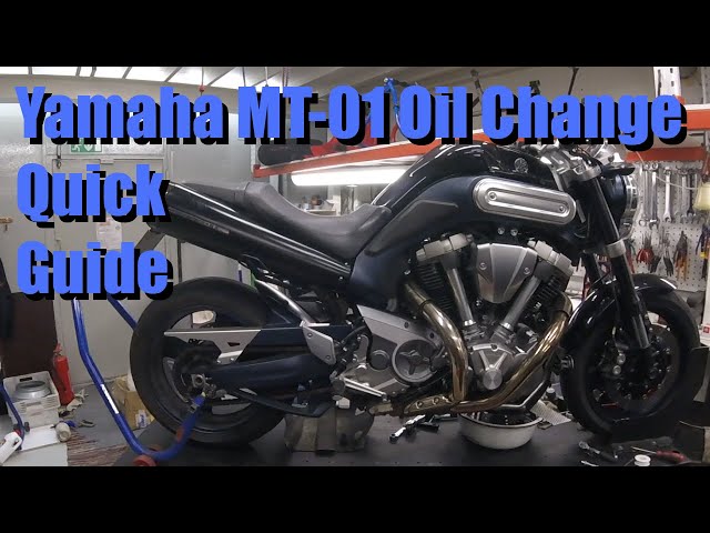 Yamaha MT-01Oil change quick guide. How to do an oil change for