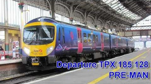 Full HD Trans Pennine Express Class 185 128 Departing Preston Station - VirgintrainsHD