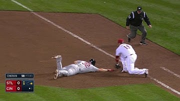 STL@CIN: Cingrani picks off Adams at first base