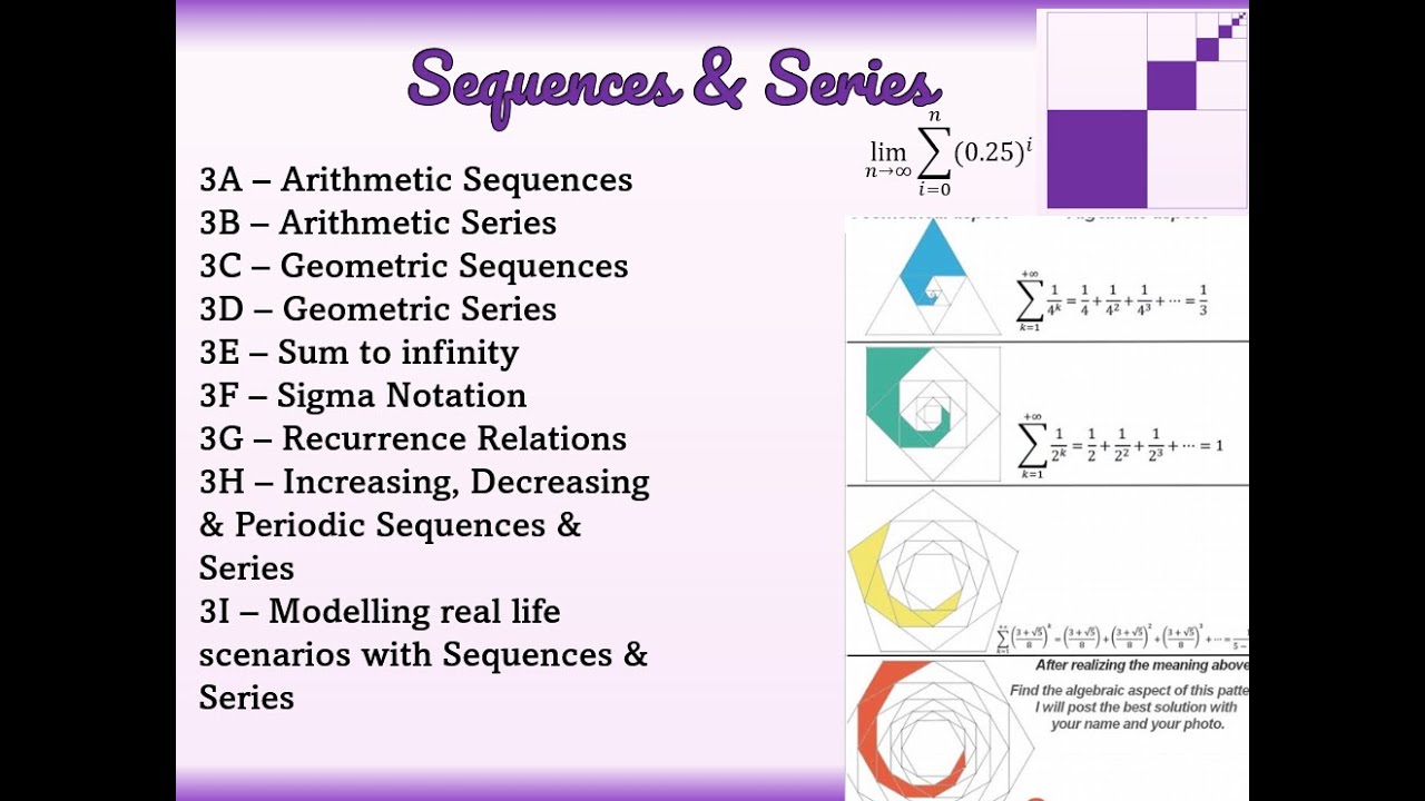 A2 Pure Mathematics - Understanding Sequences and Series - YouTube