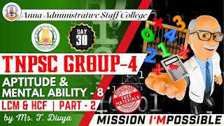 MISSION I'MPOSSIBLE | Day 30 | LCM & HCF | Part 2 | Aptitude & Mental Ability | Ms. T. Divya