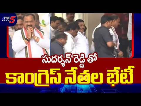 Congress Leaders Meets Telangana CEO Sudarshan Reddy | TPCC Chief Mahesh Kumar Goud | Tv5 News - TV5NEWS