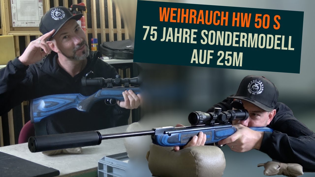 Weihrauch HW 50 S Sondermodell 75 Jahre auf 25m