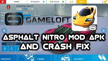 Asphalt Nitro Mod apk and Crash fix