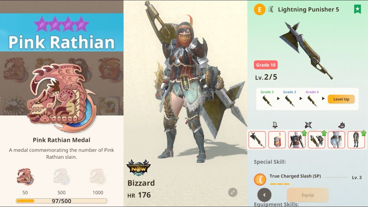 [MHN] Pink Rathian 9 star ⚡️ Greatsword G10-2 Monster hunter now - YouTube