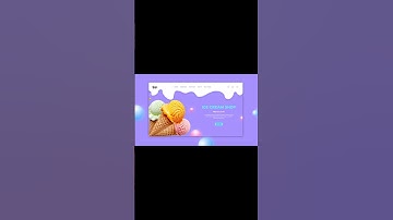 Ice Cream Landing Page UI Design | Speed UI #shorts #figma