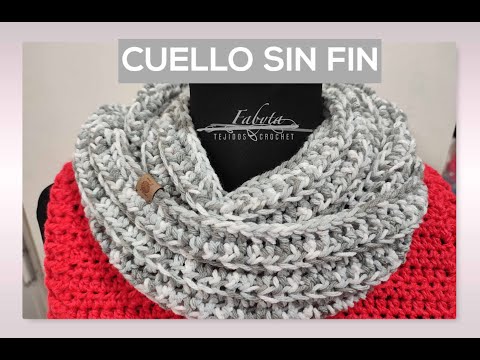 Cuello sin fin en crochet, super facil y apto - YouTube