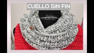 Cuello sin fin en crochet, super facil y apto principiantes