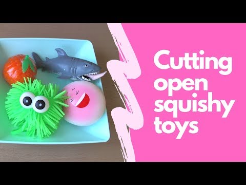 Cutting open squishy toys - Oddly satisfying asmr squishy cutting