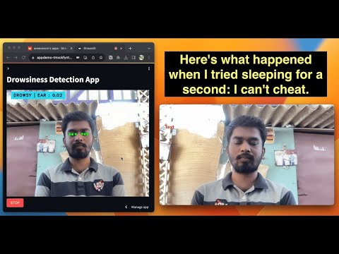Drowsiness Detection using Mediapipe and Deployed on Streamlit