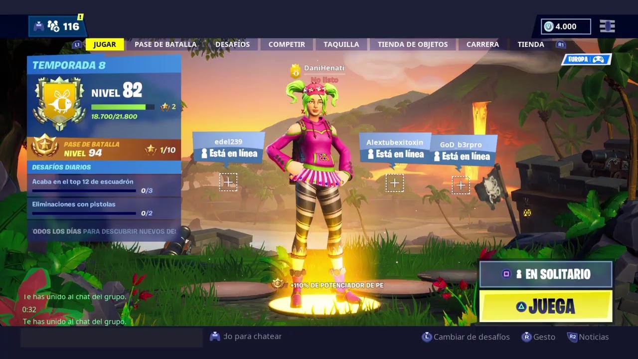 intentando jugar fortnite battle royale - jugar fortnite battle royale