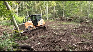 Dozing in a new food plot in the middle of the woods