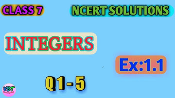 Class 7 Maths Integers Exercise 1.1 | Integers | Chapter 1 | NCERT
