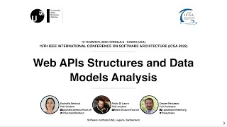 Web API Structures and Data Models Analysis // Souhaila Serbout // ICSA 2022