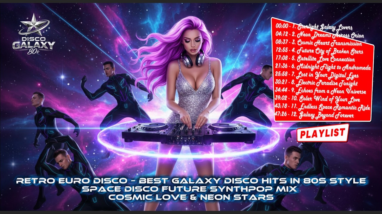 Retro Euro Disco – Best Galaxy Disco Hits in 80s Style | Space Disco Future Synthpop Mix