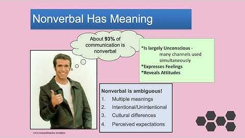 Ch 5  Nonverbal Intro•Janet Lovrien
