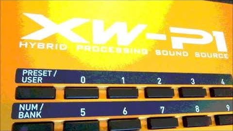 Casio XW-P1 synthesizer demo tunes and styles