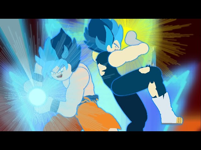 Goku And Vegeta vs Golden Freezer DBS sticknodes by Boltanim on