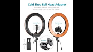 Dimmable LED Ring Light, Light Stand Light Self Portrait Shooting screenshot 4