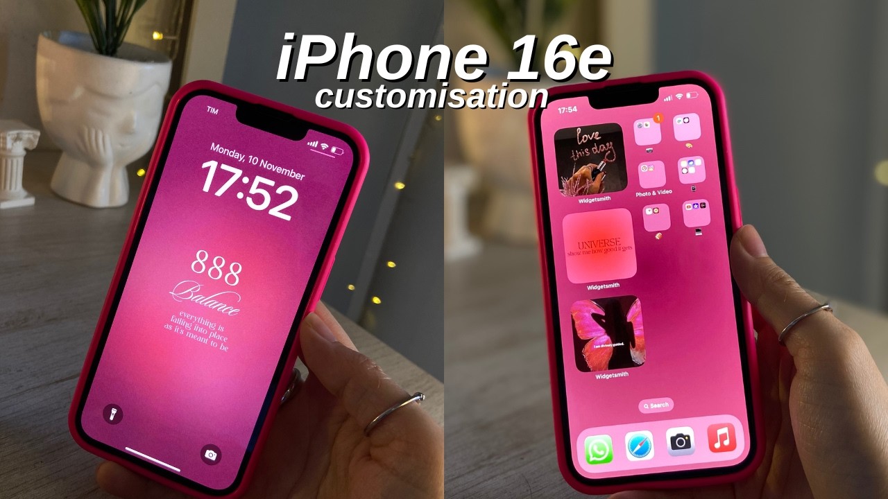 iPhone 16e: Personalização aesthetic & acessórios ✨🌸