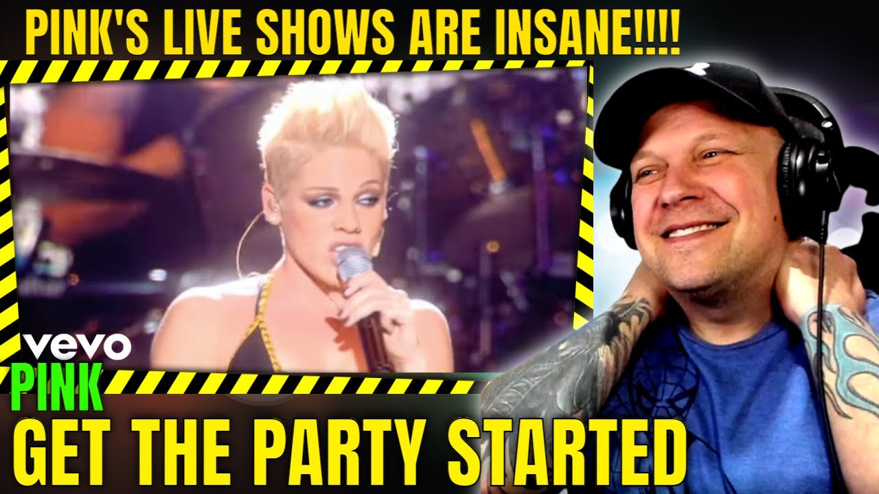 Pink " GET THE PARTY STARTED " ( LIVE AT WEMBLEY ) [ Reaction ] | UK ...