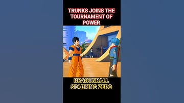 Trunks Joins the Tournament Of Power - Dragonball Sparking Zero #gaming #sparkingzero #dbz #shorts