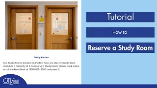 Step-by-Step: How to Reserve a Study Room at Otis Library 🏫✨