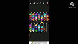 ball sort color water puzzle level:271