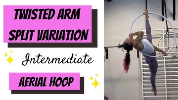crossed arm - split variation aerial hoop tutorial