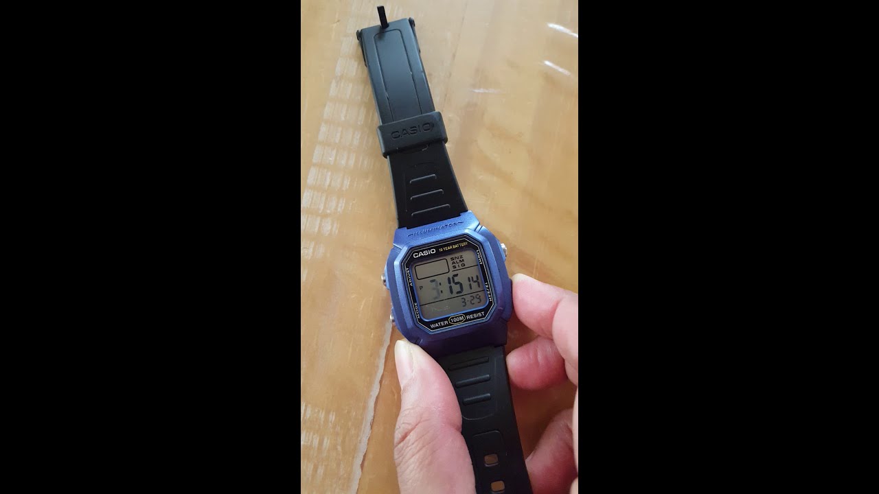 how to reset casio watch