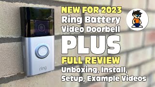 The NEW Ring Battery Video Doorbell Plus - FULL REVIEW - Unboxing, Install, Setup, Example Videos