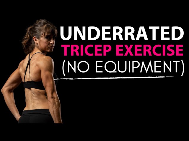 The Best Bodyweight Tricep Exercise (NO EQUIPMENT) 