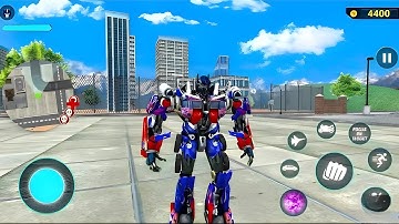 Optimus Prime Multiple Transformation Jet Robot Car Game 2020 - #4 Android Gameplay